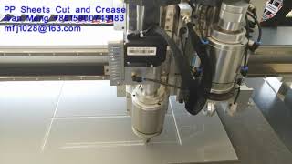 PP Plate sheet cut and creasing machine