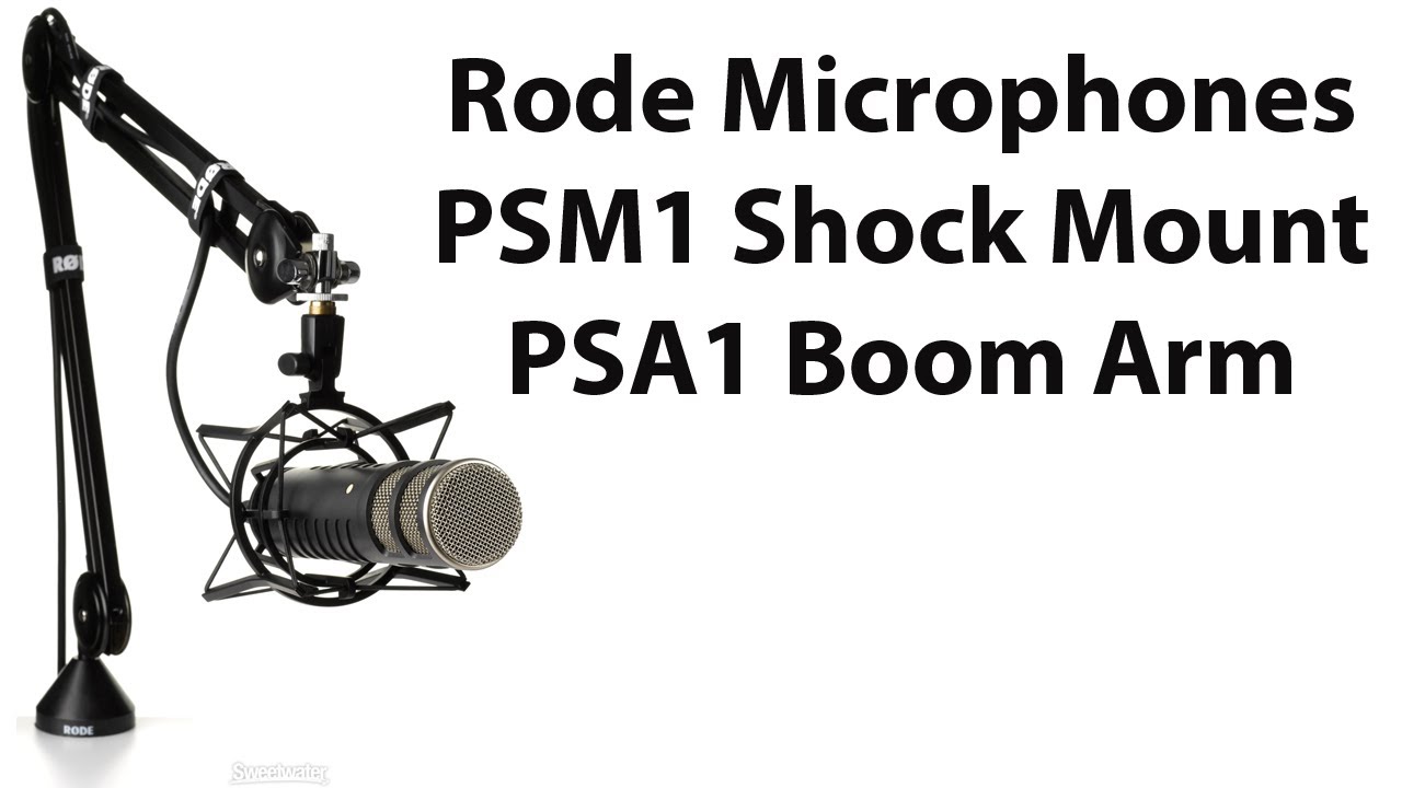 Rode PSA1 Desk-mounted Broadcast Microphone Boom Arm Bundle with Rode PSM1  Microphone Shock Mount