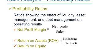 Chapter 7: Analysis of Financial Statements