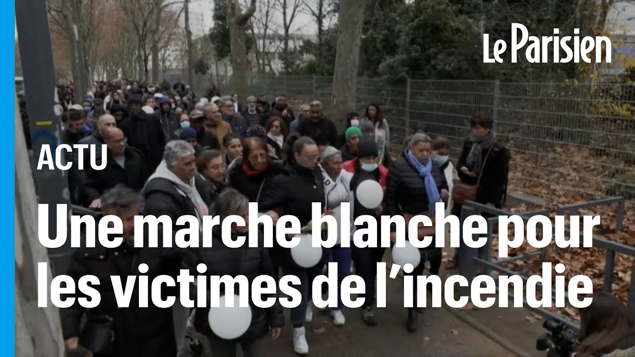Incendie mortel à Vaulx-en-Velin : 200 personnes dans une marche blanche en mémoire des victimes