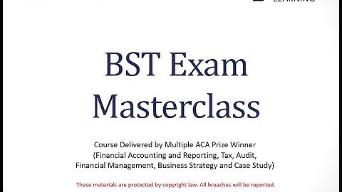 How to Pass the ACA Business Strategy and Technology (BST) Exam: Performance and Position analysis