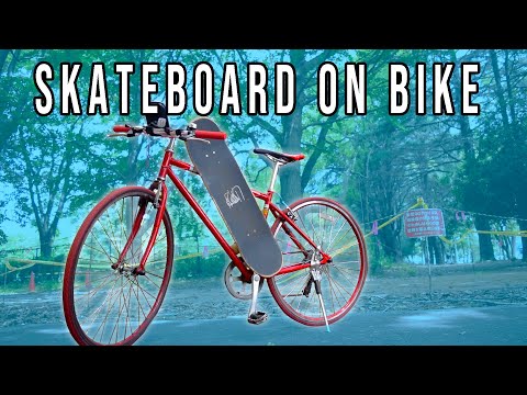 How To Attach Skateboard To Bicycle