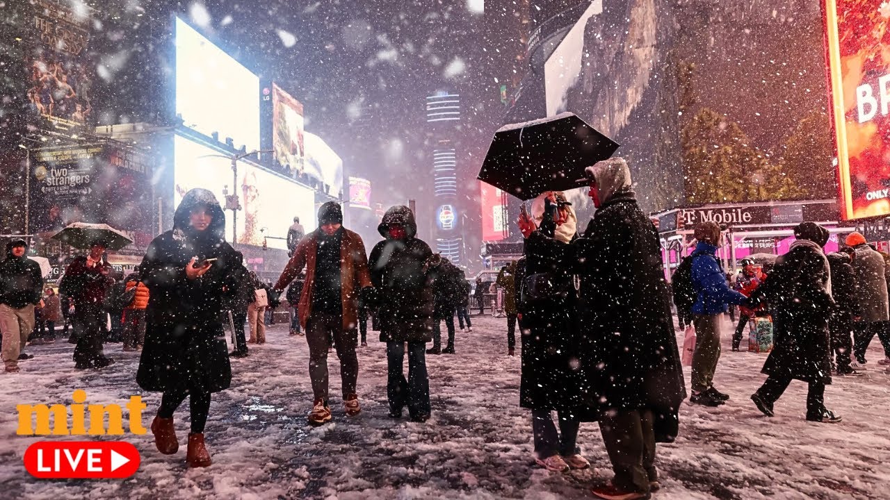 LIVE | Winter Storm Hits New York City: Roads Blocked, Trains Canceled ...