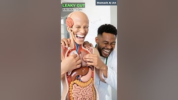 Human Digestive System Animation | Human Anatomy | Stomach AI Art | 07