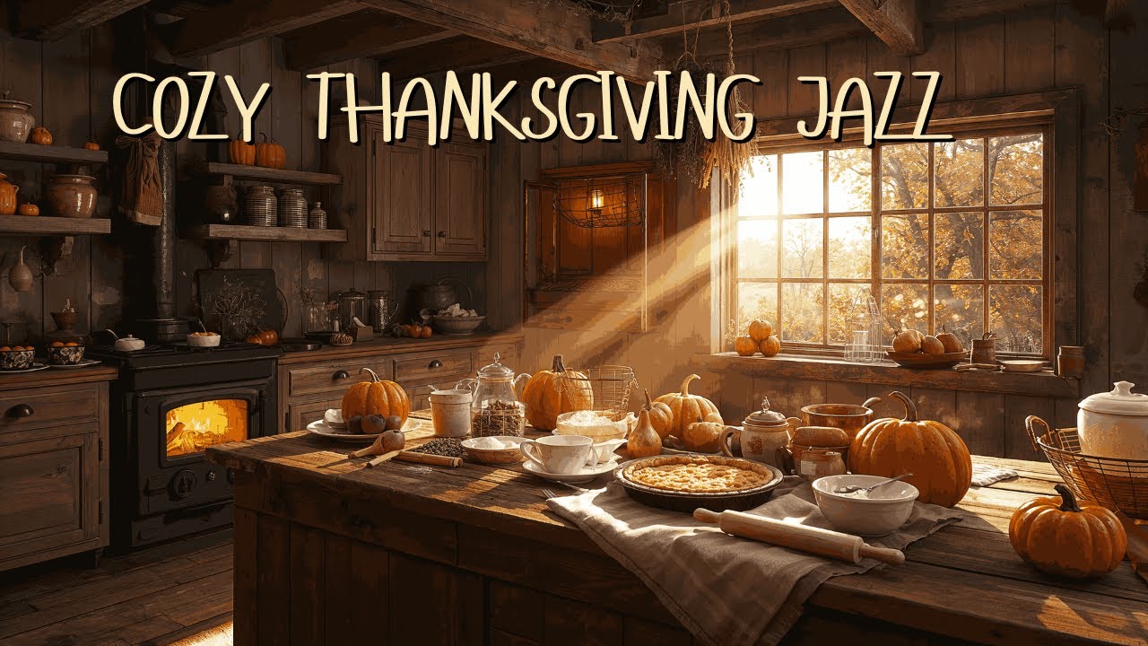 Get in the Thanksgiving Mood • Cozy Cottage Kitchen & Autumn Jazz