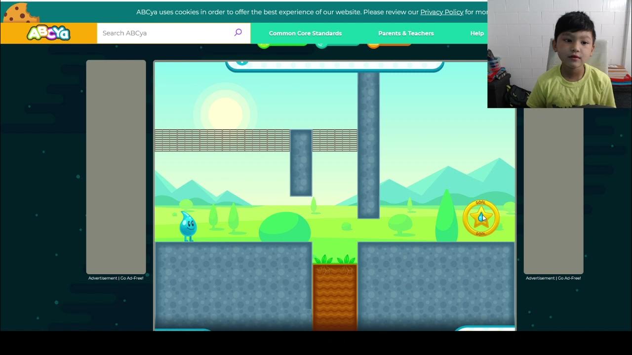 Aadit plays 'Hydro logic' level 10 on ABCya YouTube