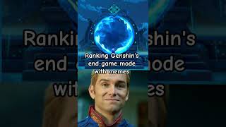 Ranking Genshin end game mode #genshinimpact #fypシ゚viral #genshin #genshin_impact #memes