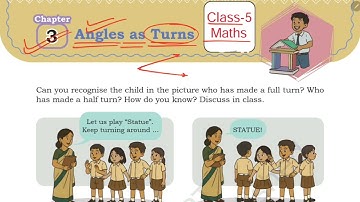 Angles as Turns/  class 5 maths NCERT chapter 3/ Explanation and solution by KV teacher ￼