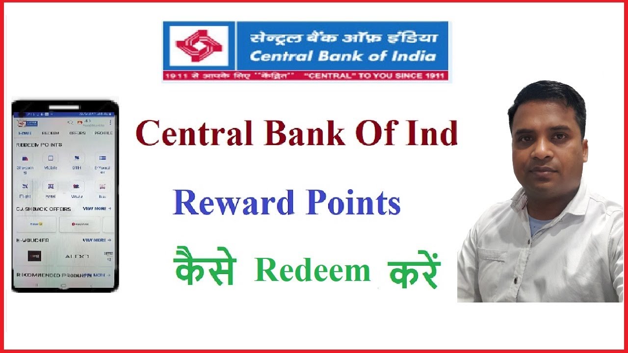How to redeem Central bank reward points? YouTube
