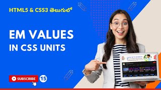CSS3 Full Course[4K] - 15 | Em values (37em) in CSS | CSS Units | తెలుగులో | Srikanth Racharla