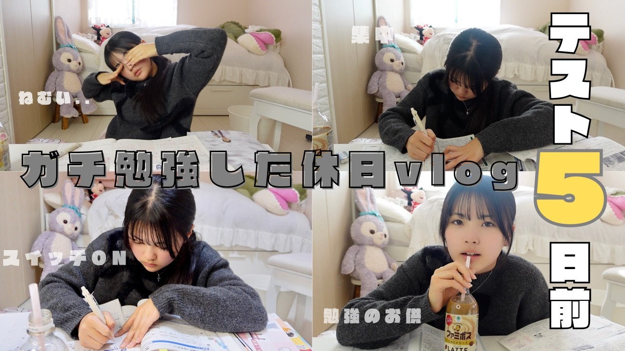 定期テスト前｜そろそろ本気出す中2の追い込みDAY📚🤍