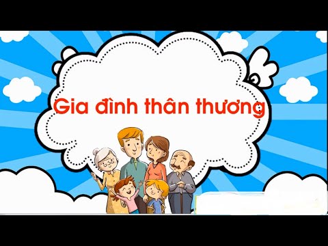 Tiếng Việt lớp 1 : Gia đình thân thương ( tiết 1,2 ) - tuần 24