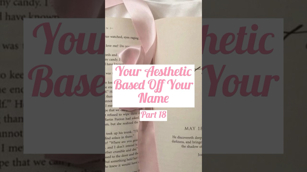 Your Aesthetic Based Off Your Name!