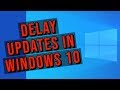 Pause Or Delay Updates In Windows 10