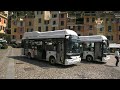Il green dei nuovi bus elettrici nel blu della linea Santa Margherita Ligure - Portofino