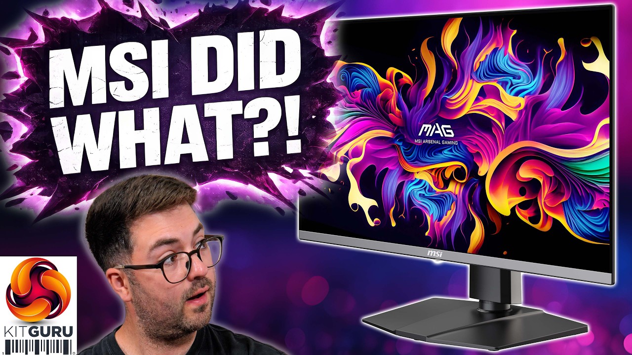 Today we're back with another QD-OLED monitor review, as we check out the MSI MAG 272UP X24. This is the cheapest 4K OLED we have seen to-date, as it's currently retailing for under £500 here in the UK. That money gets you a 4th Gen QD-OLED panel, with a 27in screen size, UHD resolution and 240Hz refresh rate. It certainly sounds good on paper, but let's see exactly what this monitor can do in the real-world...

Learn more about CyberPowerPC's VIVID range here: https://www.cyberpowersystem.co.uk/?utm_source=kitguru&utm_medium=referral&utm_campaign=digitalpartner2026

Read the written review here:  https://www.kitguru.net/peripherals/monitors/dominic-moass/msi-mag-272up-x24-review-4k-240hz-qd-oled/

00:00 Intro
00:46 Key specs and pricing
01:53 Design overview
02:41 Connectivity + OSD
03:37 QD-OLED coating/fringing
05:12 Panel analysis, factory calibration
07:31 sRGB mode + calibrated results
08:06 Response times and motion clarity
09:13 Real-world gaming experience
10:25 HDR analysis
11:52 Closing thoughts

If you enjoy our content, don’t forget to like, subscribe and check out KitGuru.net for in-depth written reviews.

We never offer affiliate links or take percentages of  product sales. If we say the product is good or bad we mean it. Our Editor in chief wrote about why you should value this and how the industry is rife with fake reviews from 'influencers' - read here https://bit.ly/3pXzaw4

Buy our merch from here: https://kitgurutech.myspreadshop.co.uk

Discord invite link: https://discord.gg/4cqFSWY

Steam Community https://steamcommunity.com/groups/kitguruofficial

Be sure to support us on PATREON https://www.patreon.com/kitgurutech and read our MANTRA on HONEST REVIEWS Here: http://bit.ly/2BopnF9

Visit our facebook page over here! https://www.facebook.com/KitGuru.net/

Visit our Twitter page over here! https://twitter.com/kitgurupress?lang=en

#msi #mag272up #qdoled #4k240 #gamingmonitor