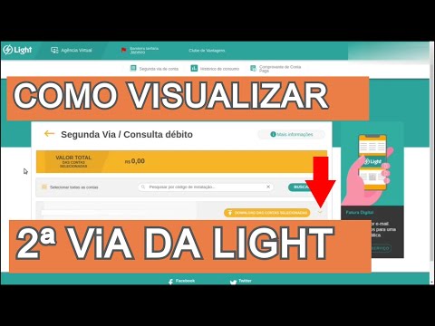 Como Visualizar Segunda Via de Conta da Light 2021