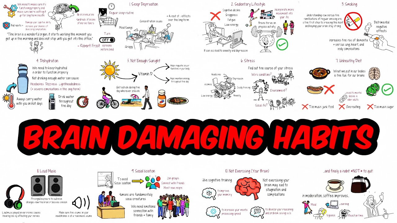 â�£10 Habits That Damage Your Brain (and one that helps it!)