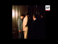 SYND 12-9-73 KING HUSSEIN OF JORDAN MEETS PRESIDENT ASAD OF SYRIA AND EGYPTIAN PRESIDENT SADAT IN CA