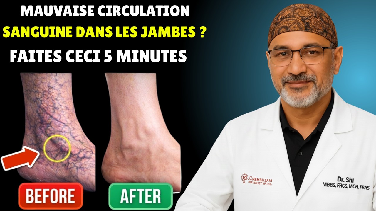 Mauvaise circulation dans les jambes ? Test de 30 secondes + 3 exercices rapides pour y remédier.
