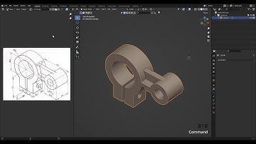 technical drawing to a 3d model #blender #precision #3dmodeling