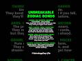 Unbreakable Bonds Of Each Zodiac Signs #zodiac #zodiacsigns #astrology #horoscope #tarot