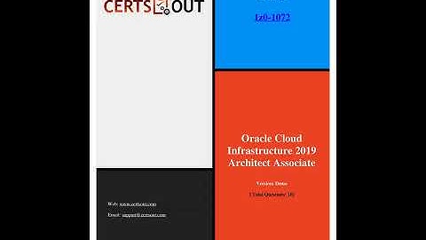 Oracle 1z0-1072 Certsout