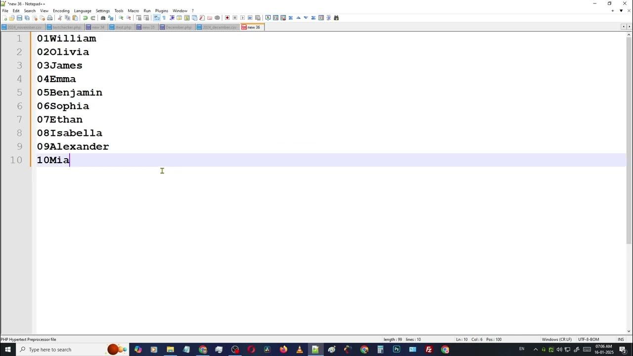 how to add index number in notepad++ - YouTube