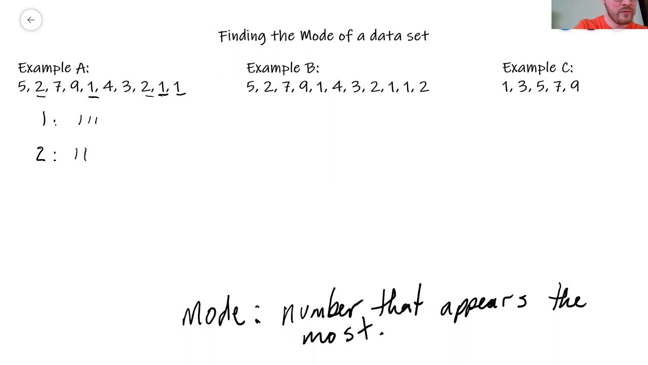 Finding the Mode of a Data Set - YouTube