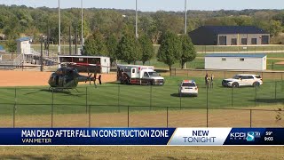 Construction worker dies after fall at Van Meter school