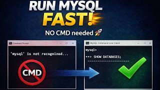 Run MySQL Without CMD in 2 Minutes! 🔥 Beginner Friendly