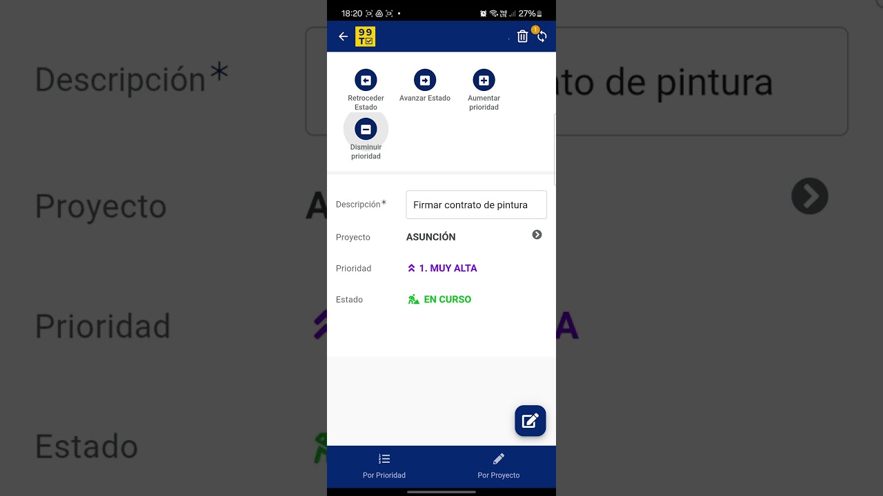 99T - Gestión de tareas