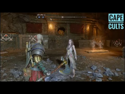 GOD OF WAR RAGNAROK: Opening Nornir chest in Midgard(Throwing flame ball)