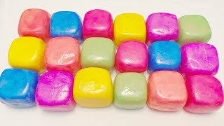 ASMR Clay Cracking,rainbow square#asmr #satisfying #claycracking#slime# #clay #rainbow