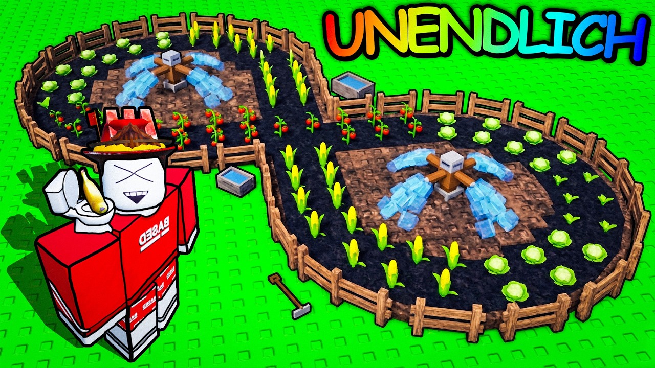 Ich Baue Eine UNENDLICHE FARM In Roblox!!!