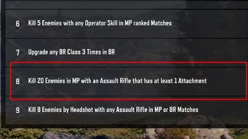 Kill 20 enemies in mp with an assault rifle that has at least 1 attachment