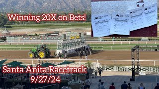Gambling on the Horses at Santa Anita Racetrack!