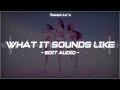 What It Sounds Like Edit Audio