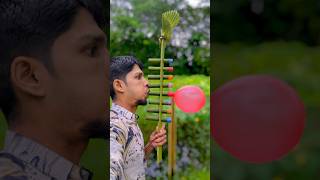 Biutifull big Palm leaves mix bamboo and 8 colourful balloon #bamboo #edit #diy #craft #funny #viral