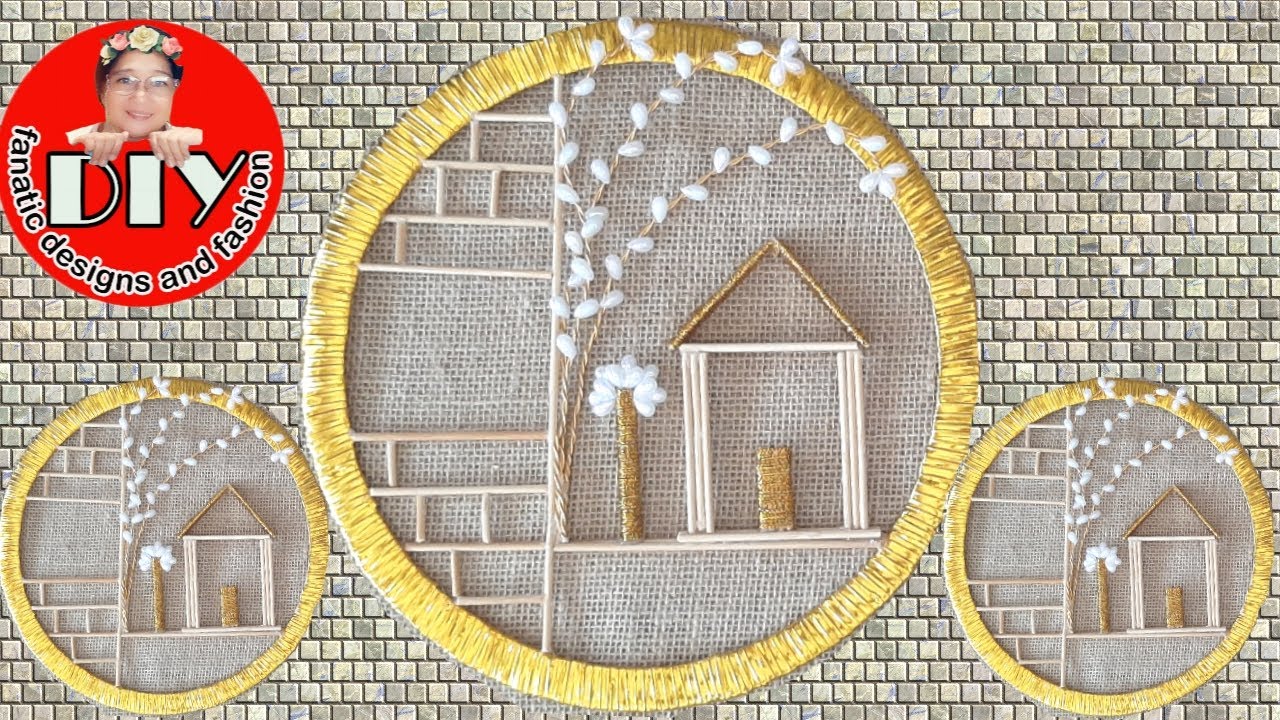 Diy Home Decor Craft; Wall Hanging Showpiece YouTube