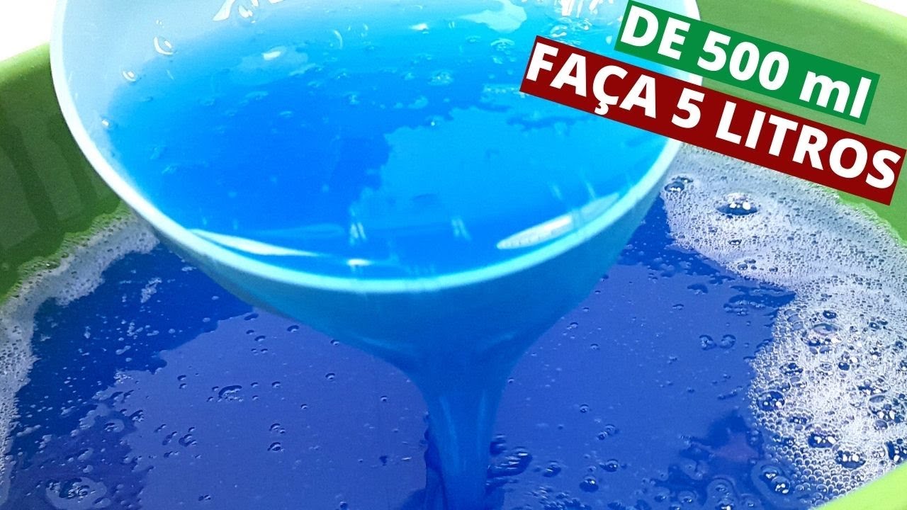 MULTIPLIQUE SEU SABÃO LÍQUIDO - DE 500 ml FAÇA 5 LITROS  (PARA ROUPAS)