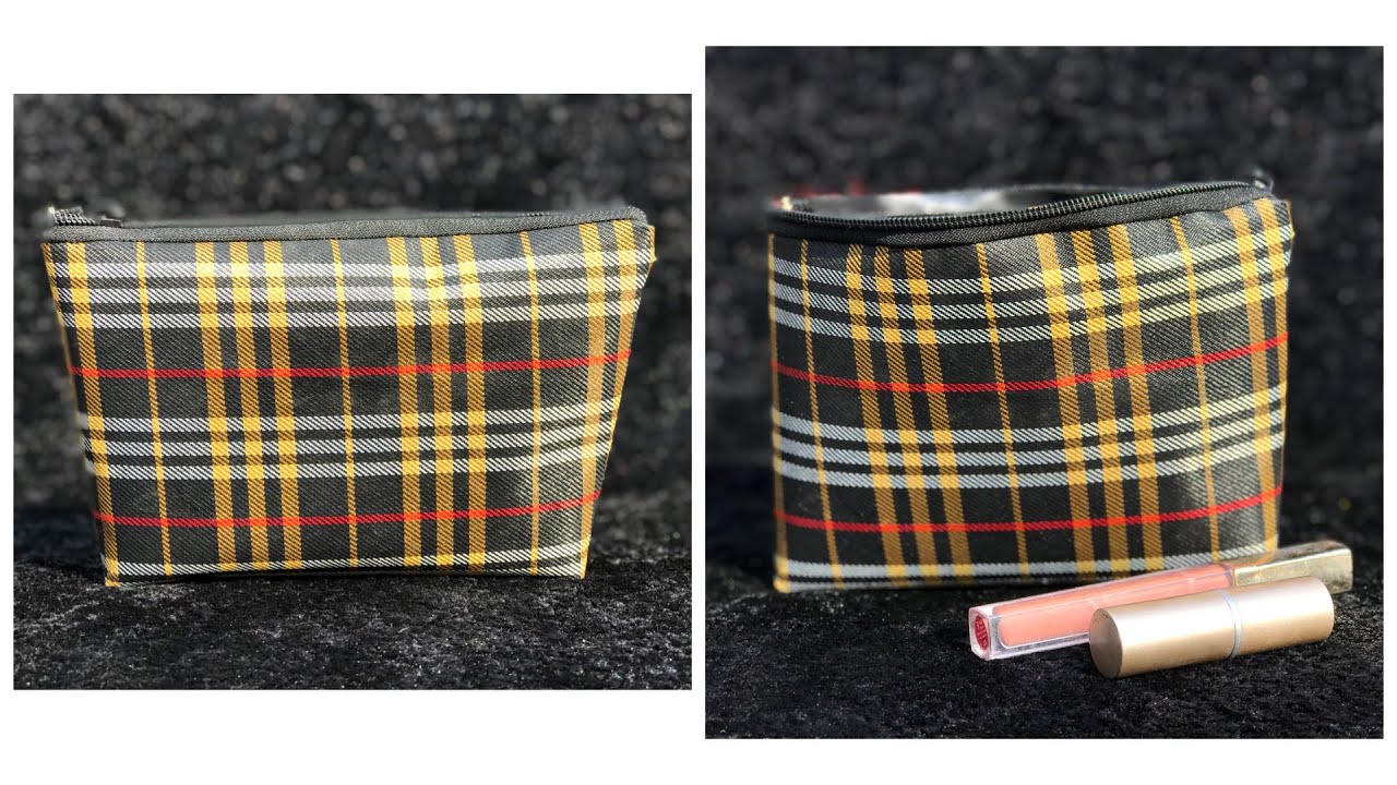 How To Make Pouch At Home Cosmetic Pouch / Pencil Case DIY Pouch