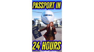 Get Your Passport In 24 Hours By Doing THIS!