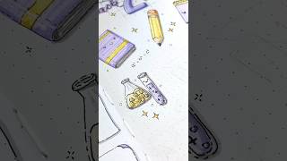 💜✨☁️✍️ Kawaii Chemie Gläser zeichnen - Back 2 School Doodles - Bullet Journal Inspo - Kawaii BuJo