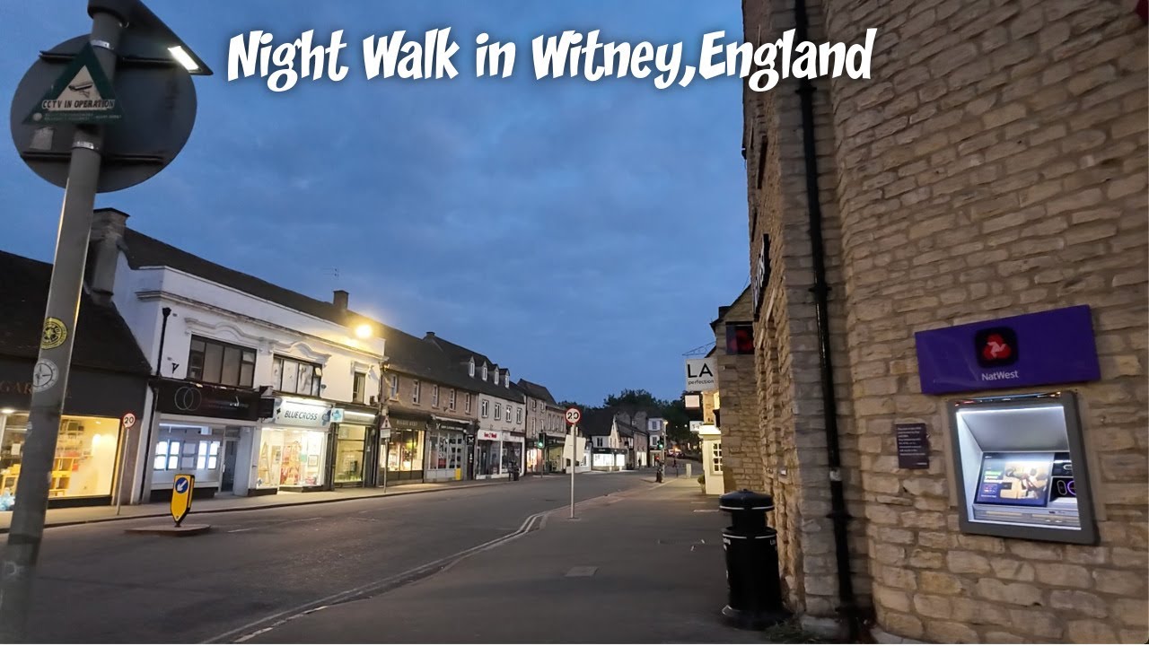 Night Walk in Witney,England | Summer 2025