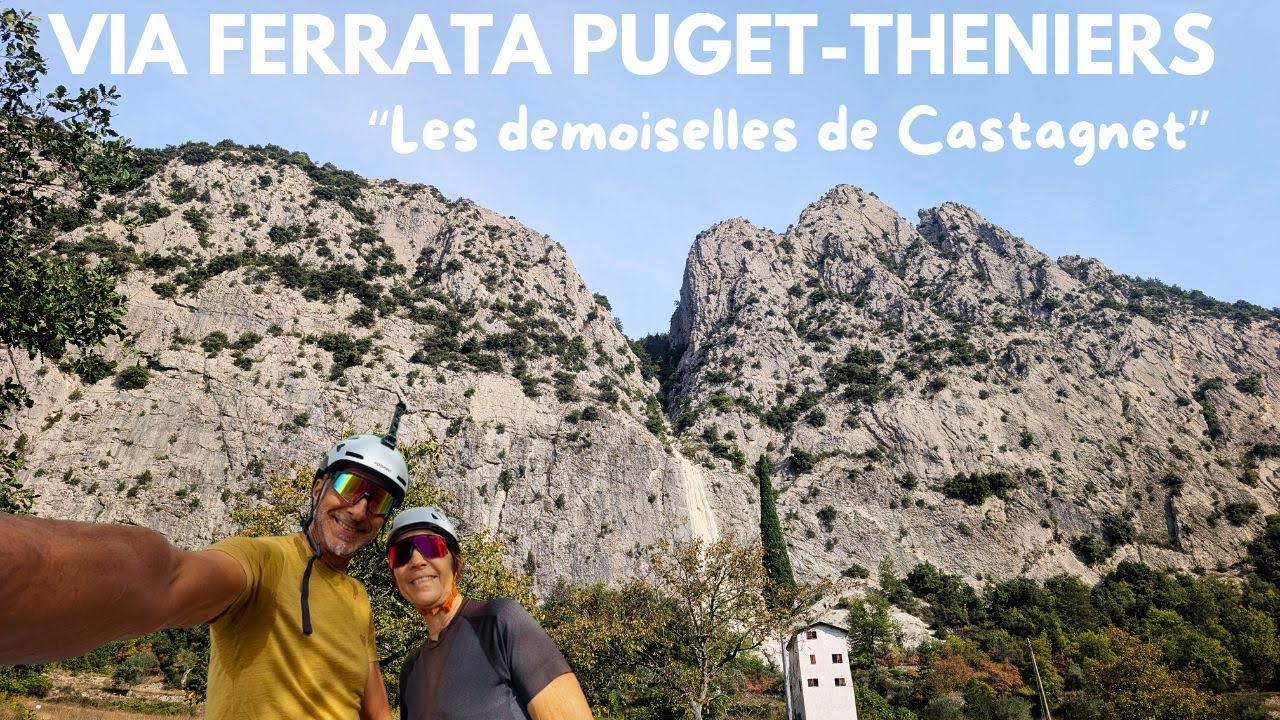 Via ferrata  de Puget Theniers dans les Alpes-maritimes : Les demoiselles de Castagnet