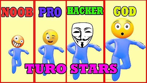 TURBO STARS GAME - NOOB vs PRO vs HACKER vs GOD Android Gameplay part1