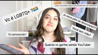 RESPONDENDO PERGUNTAS POLÊMICAS - JULIA SILVA