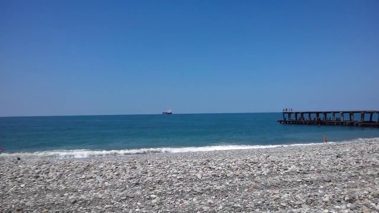 Грузия Батуми пляж август 2015 \ Georgia Batumi Beach August 2015