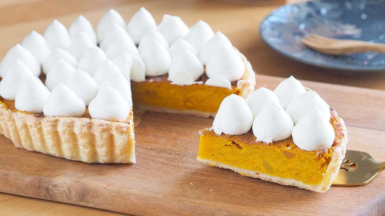 【材料5つ】簡単でおいしすぎるかぼちゃパイのレシピ｜Pumpkin Pie